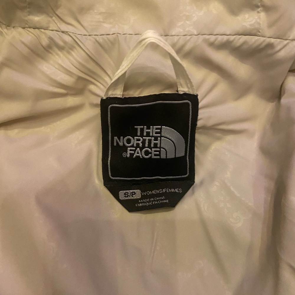 Women's North face 600 series White Hooded Ski Puffer goose down Jacket - Picture 7 of 13